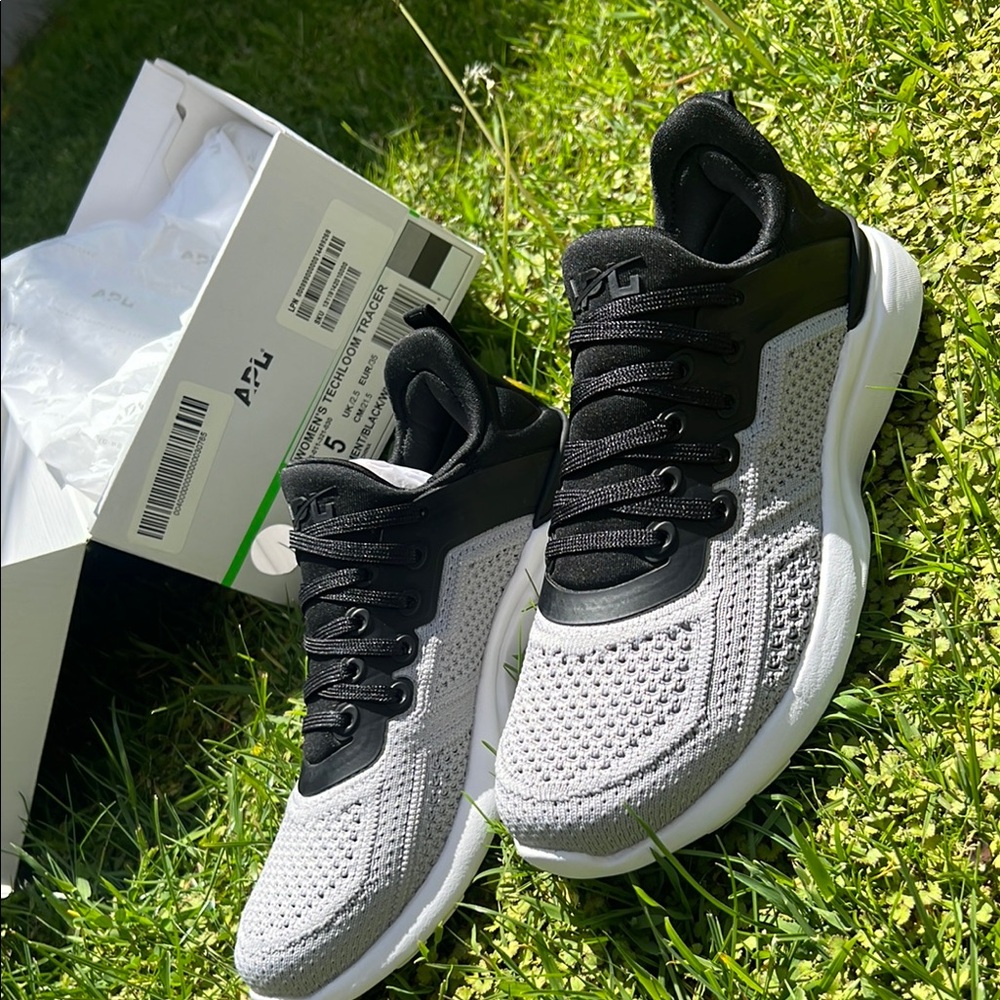APL Black and Gray Techloom Tracer Shoes Sneakers